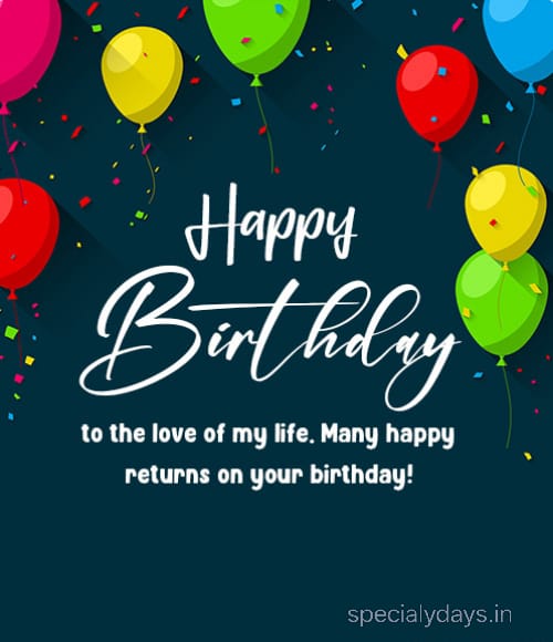 Birthday Wishes For Love