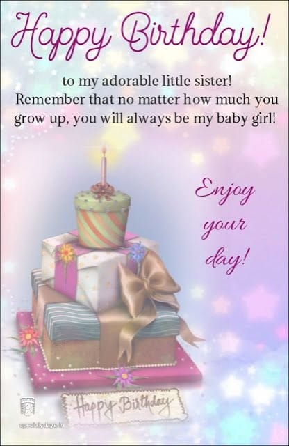 Birthday Wishes For Sister.