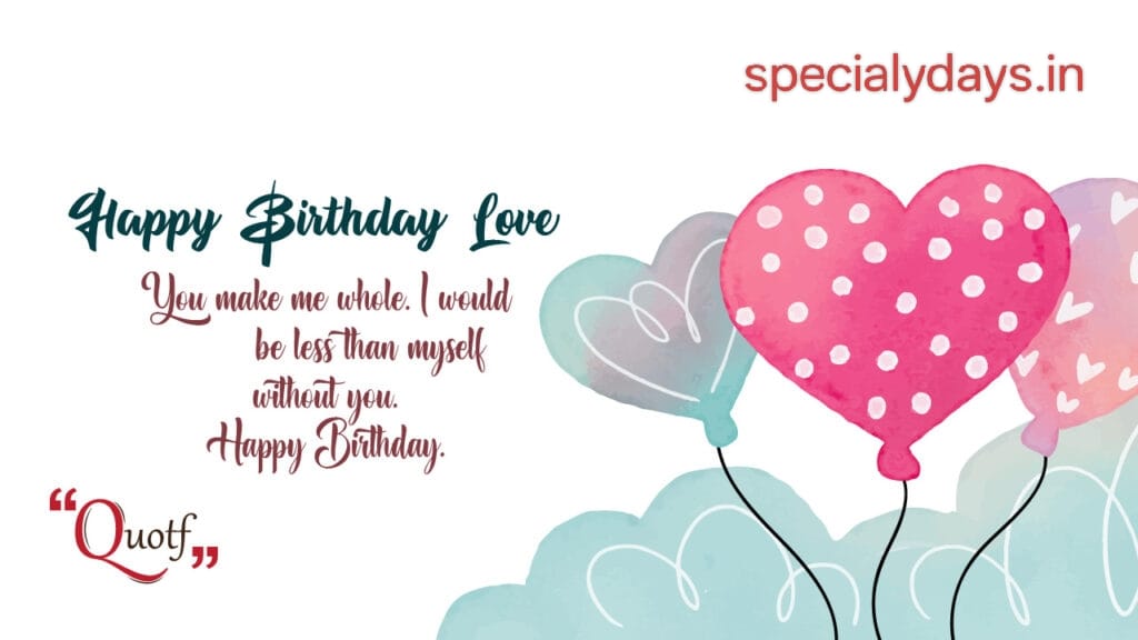 Birthday Wishes For Love