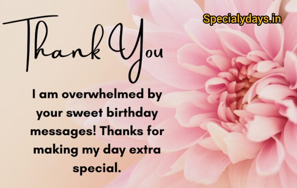 Thank You For Birthday Wishes