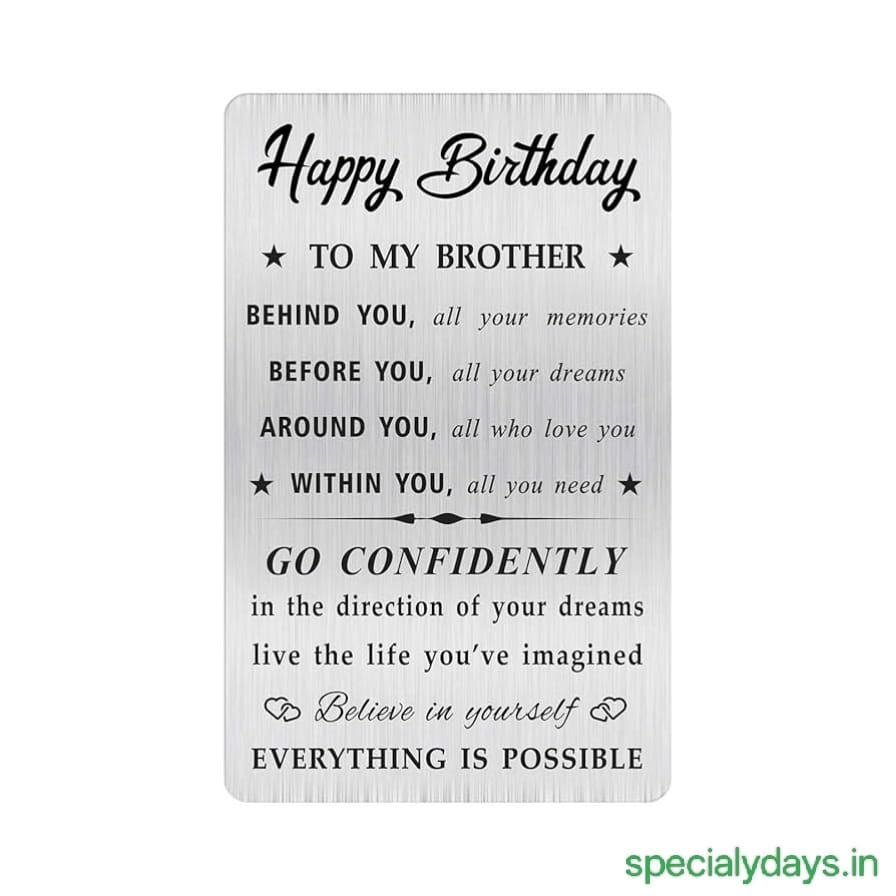 Birthday Wishes For Brother in English