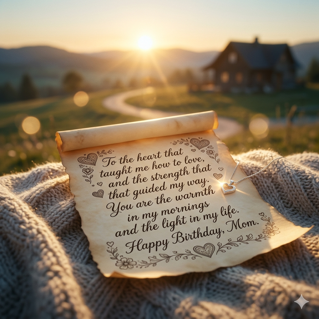 unique birthday wish for mom heart touching